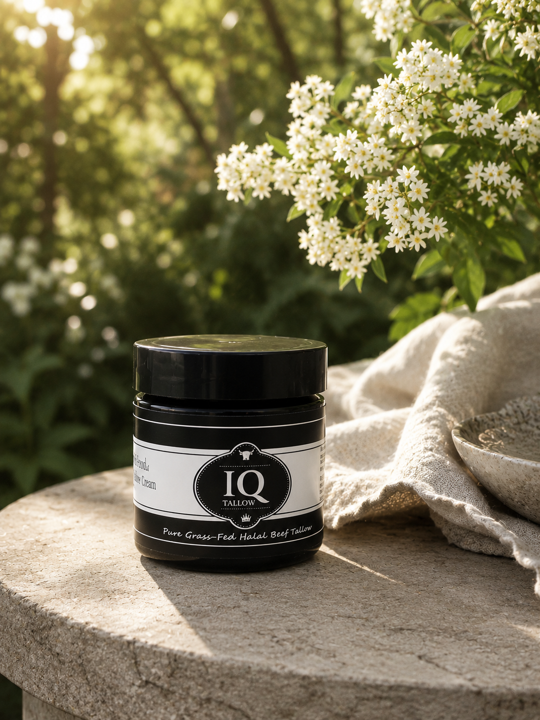 Whipped Tallow Cream – Unscented | Pure, Halal, Grass-Fed Skinfoo 60 ml - Raw Honey